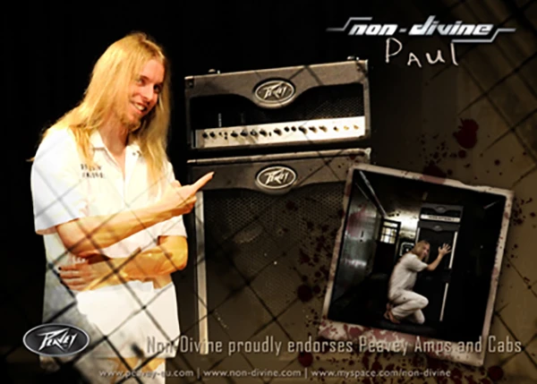 Non-Divine – Peavey amps and cabs endorsement – Paul 01