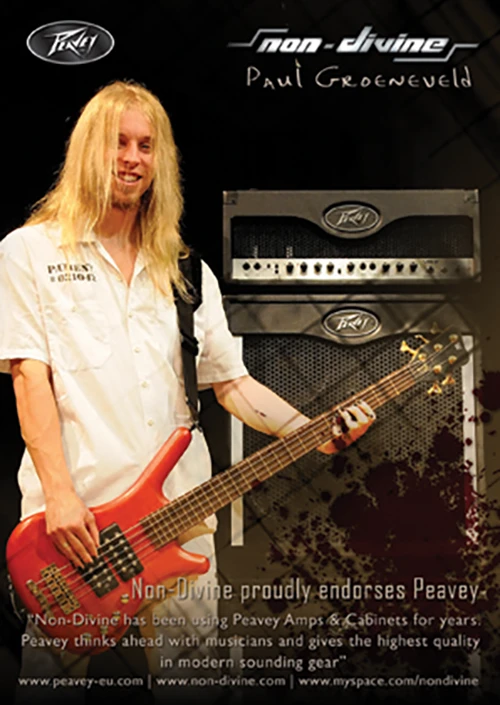 Non-Divine – Peavey amps and cabs endorsement – Paul 02